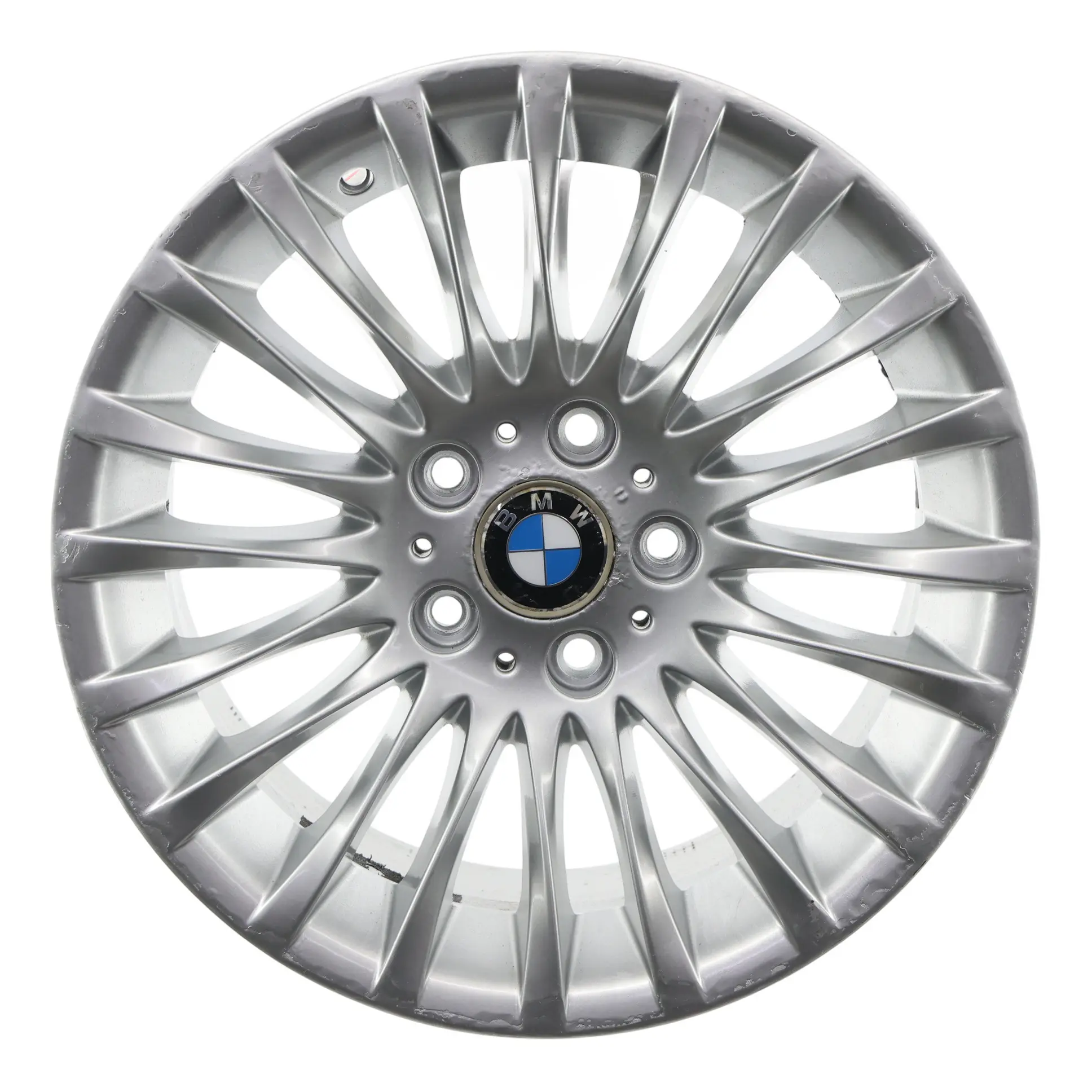 BMW E90 E91 Silver Alloy Wheel Rim 17" ET:34 8J Spider Spoke 187 6768969