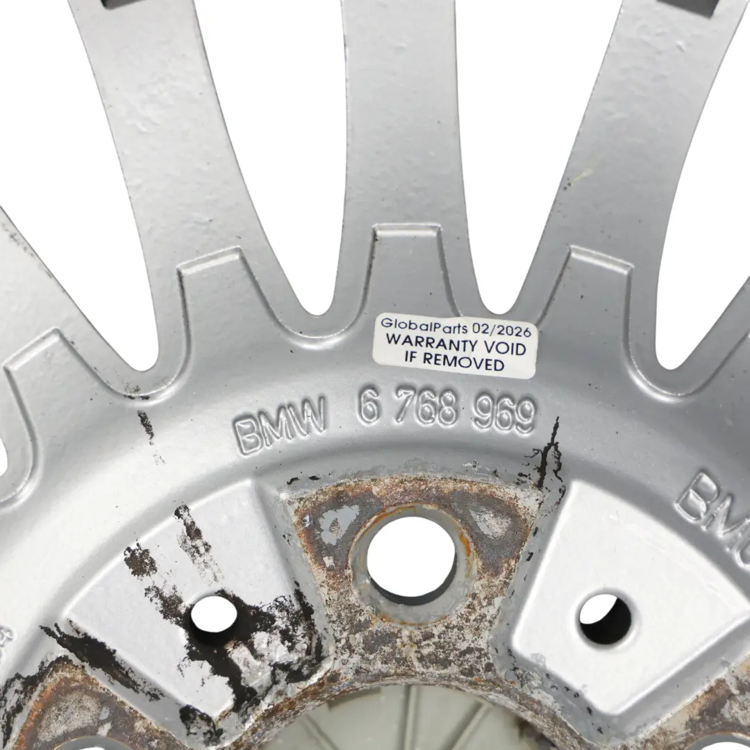 BMW E90 E91 Silver Alloy Wheel Rim 17" ET:34 8J Spider Spoke 187 - SKU 6768969-3 - Part number 6768969