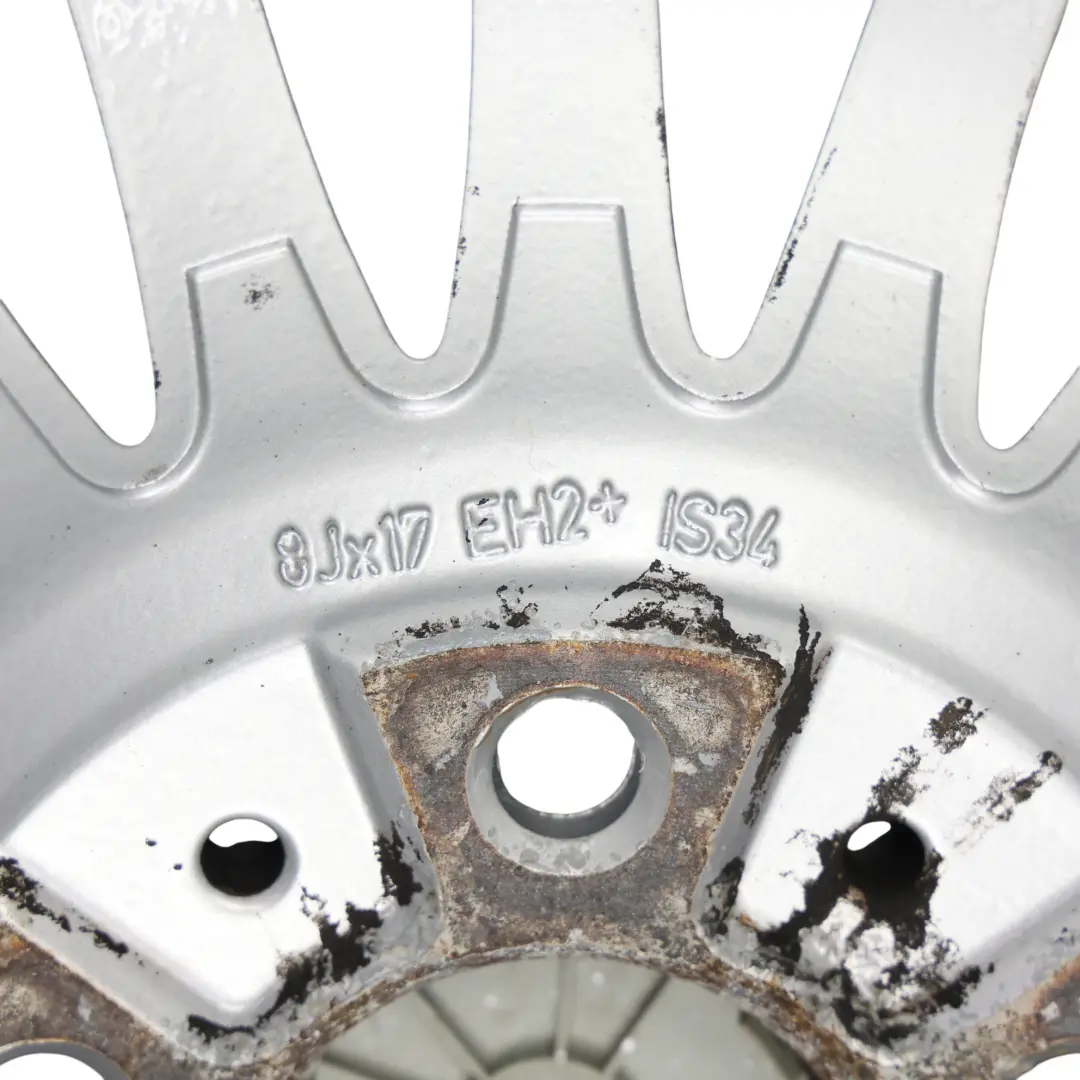 Alloy Wheel Rim 17" ET:34 8J Spider Spoke 187 to BMW E90 E91 Silver with Part number 6768969 BMW E90 E91 Silver Alloy Wheel Rim 17" ET:34 8J Spider Spoke 187 - SKU 6768969-3 - Part number 6768969