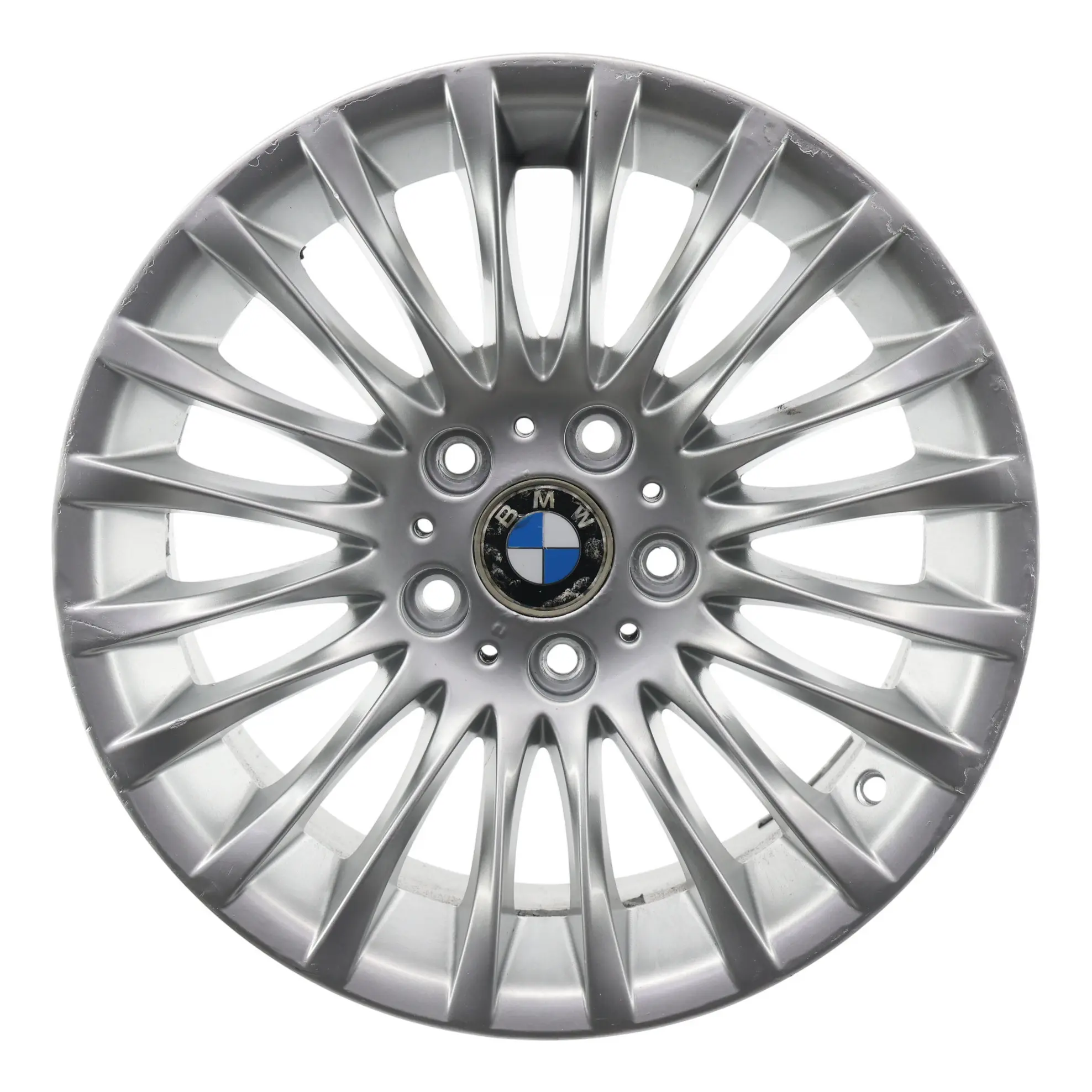 BMW E90 E91 Silver Alloy Wheel Rim 17" ET:34 8J Spider Spoke 187 6768969