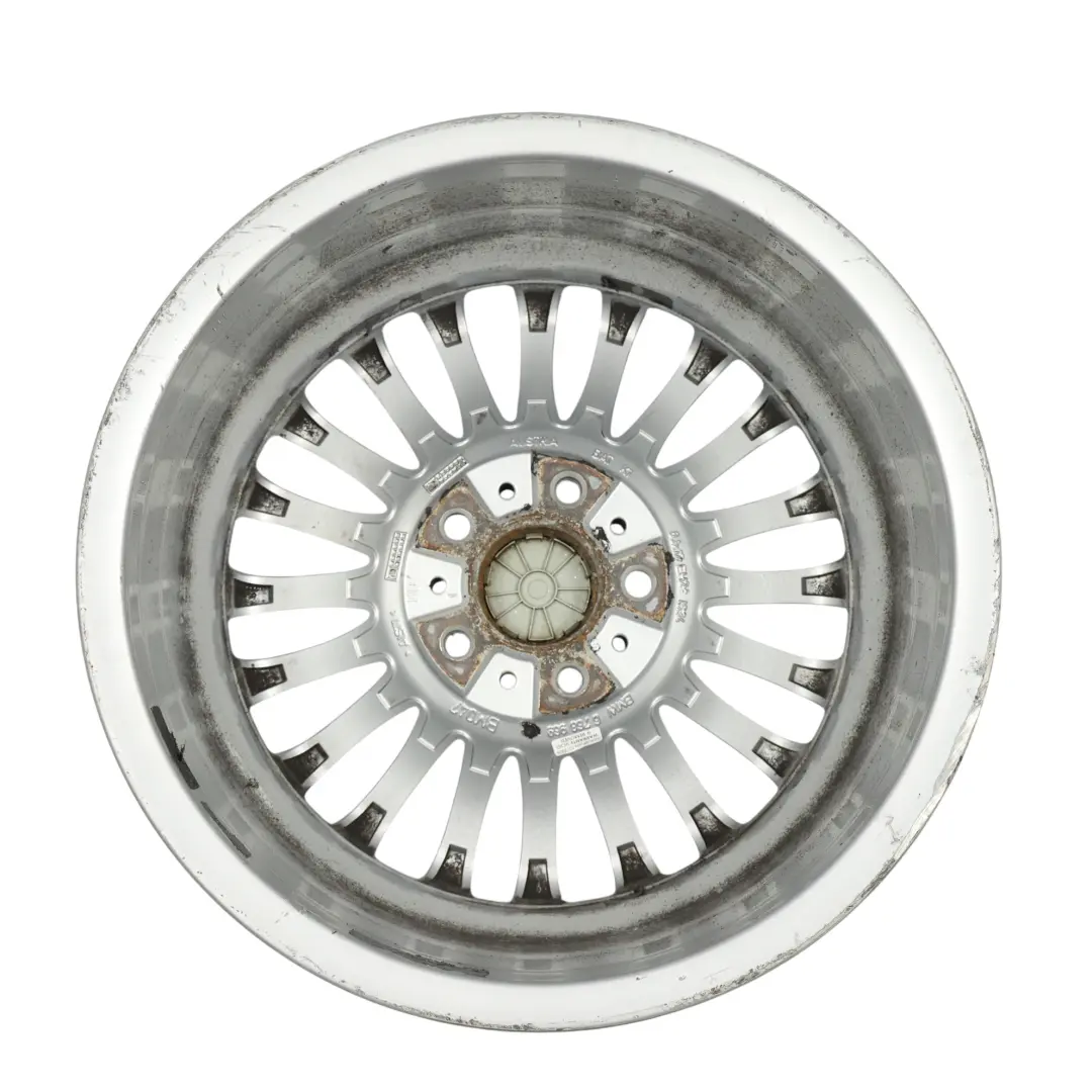 Alloy Wheel Rim 17" ET:34 8J Spider Spoke 187 to BMW E90 E91 Silver with Part number 6768969 BMW E90 E91 Silver Alloy Wheel Rim 17" ET:34 8J Spider Spoke 187 - SKU 6768969-4 - Part number 6768969