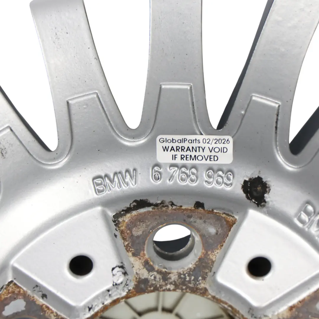 Alloy Wheel Rim 17" ET:34 8J Spider Spoke 187 to BMW E90 E91 Silver with Part number 6768969 BMW E90 E91 Silver Alloy Wheel Rim 17" ET:34 8J Spider Spoke 187 - SKU 6768969-4 - Part number 6768969