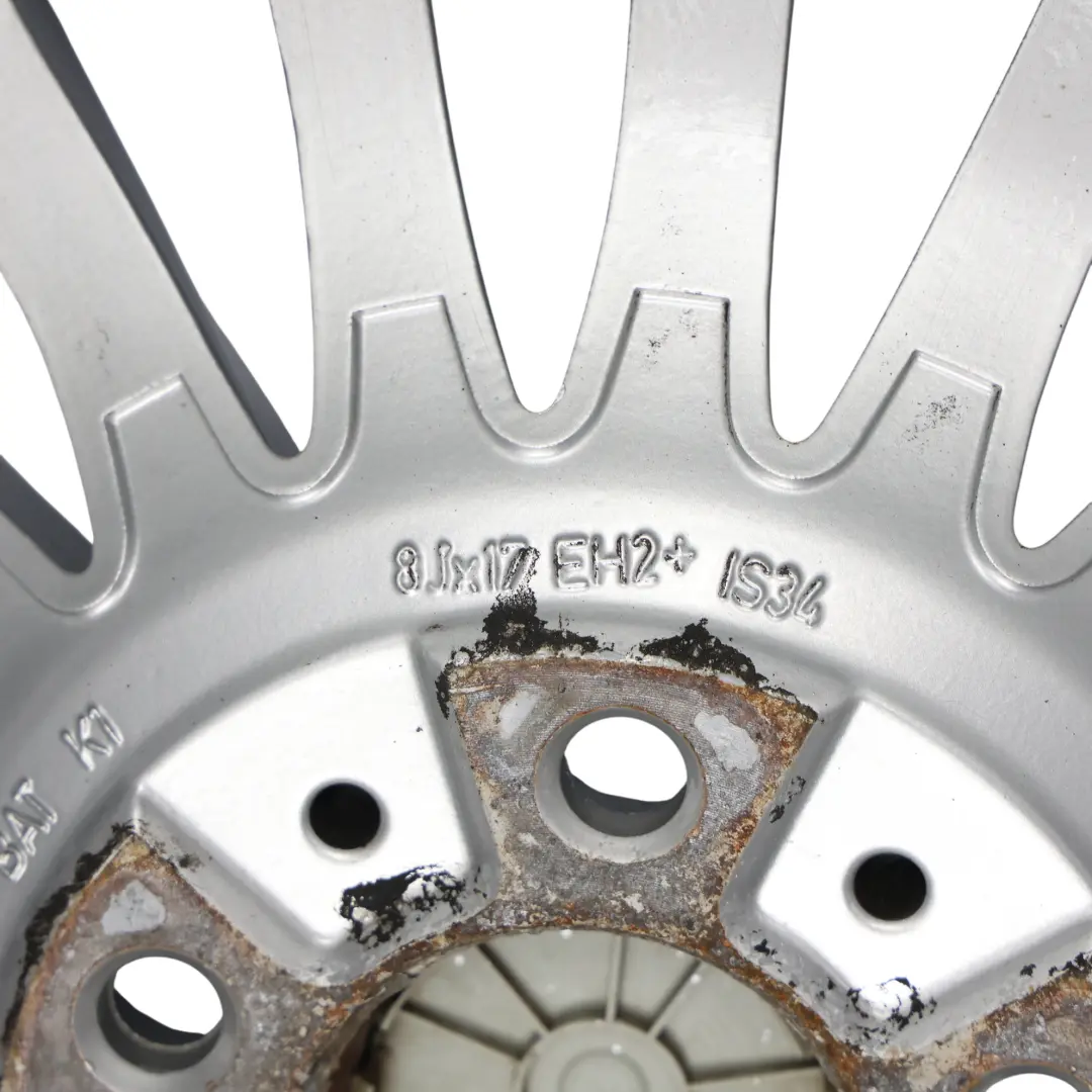 Alloy Wheel Rim 17" ET:34 8J Spider Spoke 187 to BMW E90 E91 Silver with Part number 6768969 BMW E90 E91 Silver Alloy Wheel Rim 17" ET:34 8J Spider Spoke 187 - SKU 6768969-4 - Part number 6768969