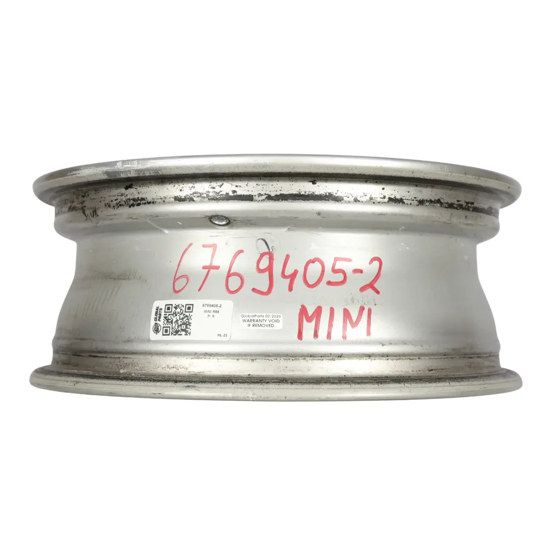 Srebrna Felga Aluminiowa 15" 5,5J ET:45 do Mini R50 R56 o numerze 6769405 Mini R50 R56 Srebrna Felga Aluminiowa 15" 5,5J ET:45 - SKU 6769405-2 - Numer Części 6769405