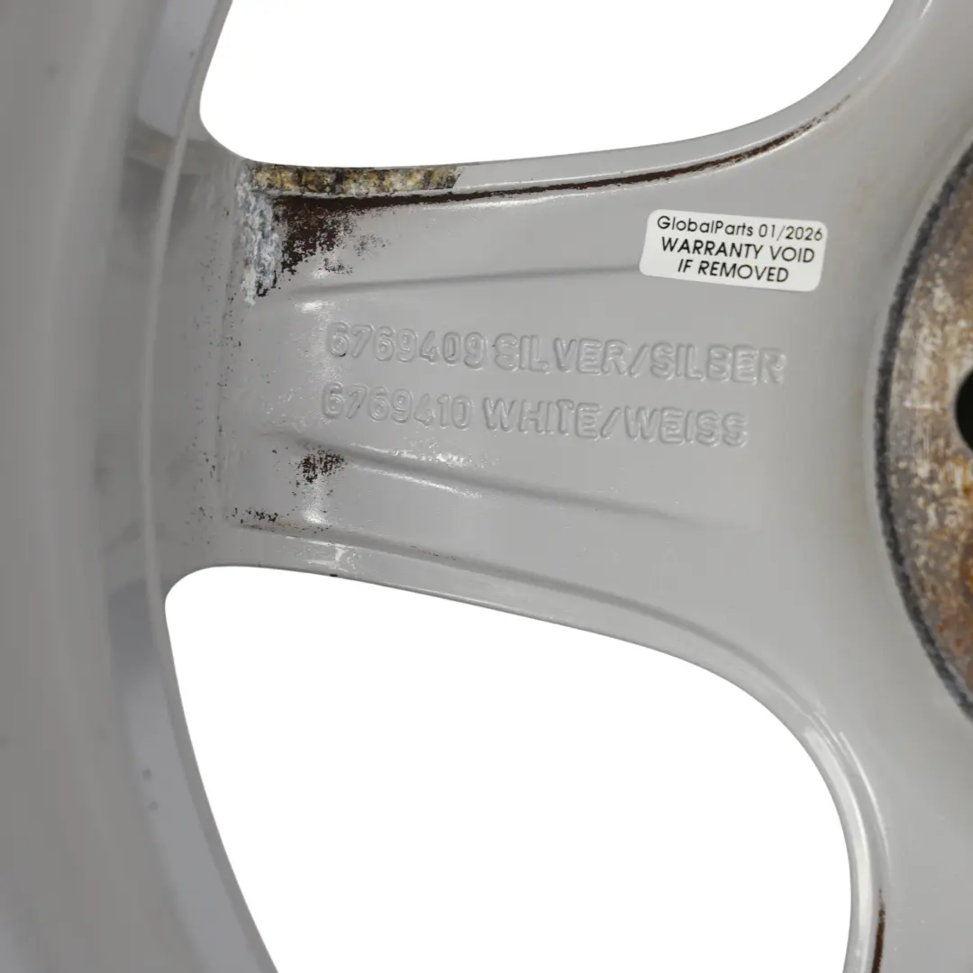 Alloy Rim 16" 5-Star Blaster 103 to Mini Cooper R50 R52 R53 R55 R56 Wheel with Part number 6769409 Mini Cooper R50 R52 R53 R55 R56 Wheel Alloy Rim 16" 5-Star Blaster 103 - SKU 6769409-3 - Part number 6769409