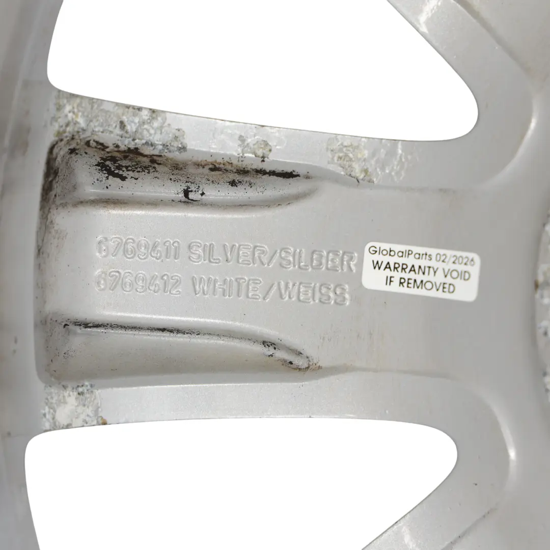 Mini Cooper One R50 R53 R55 R56 Silver Alu Felge Alufelge 17" 7J ET:48 - SKU 6769411-1 - Teilenummer 6769411