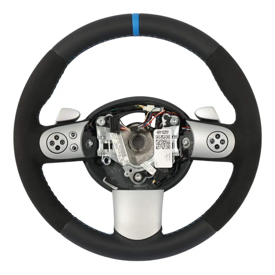 NEU Schwarzes Leder Sport Lenkrad Steptronic für Mini Cooper R50 R52 R53 mit Teilenummer 6769735 Mini Cooper R50 R52 R53 NEU Schwarzes Leder Sport Lenkrad Steptronic - SKU 6769735-1 - Teilenummer 6769735