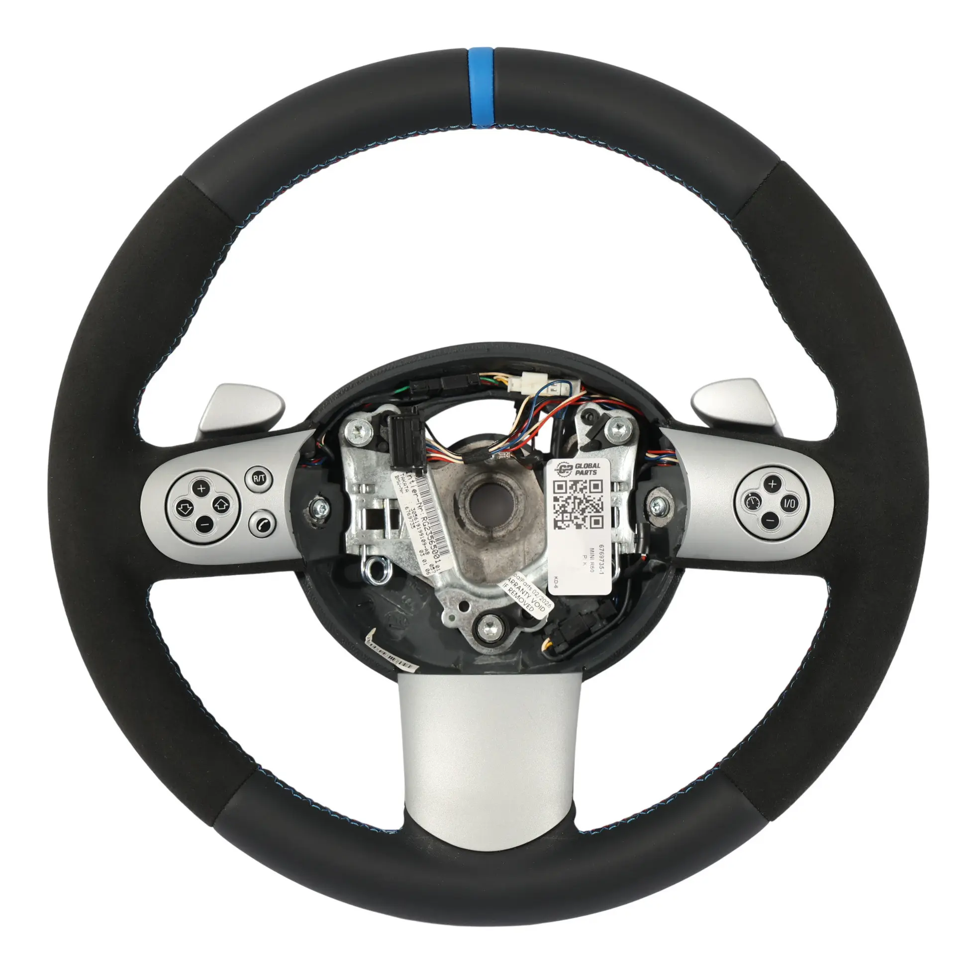 Mini Cooper R50 R52 R53 NUOVO Volante Sportivo In Pelle Nera Steptronic