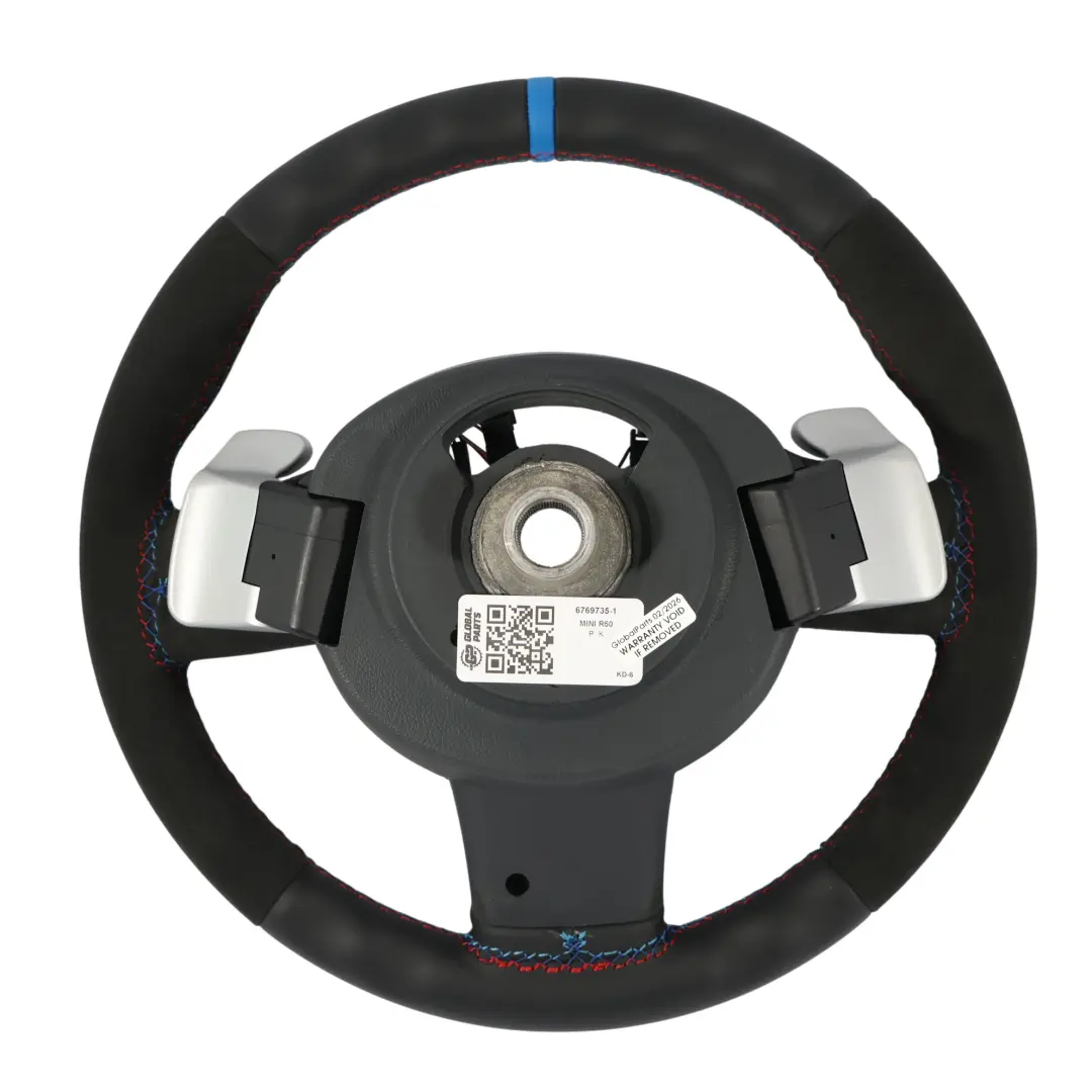 NUEVO Volante Deportivo De Cuero Negro Steptronic para Mini Cooper R50 R52 R53 con número de pieza 6769735 Mini Cooper R50 R52 R53 NUEVO Volante Deportivo De Cuero Negro Steptronic - SKU 6769735-1 - Número de pieza 6769735