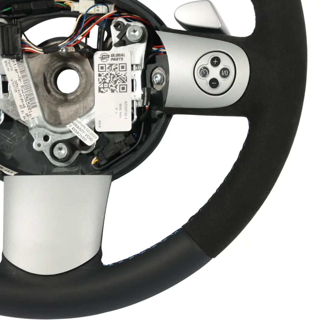NUEVO Volante Deportivo De Cuero Negro Steptronic para Mini Cooper R50 R52 R53 con número de pieza 6769735 Mini Cooper R50 R52 R53 NUEVO Volante Deportivo De Cuero Negro Steptronic - SKU 6769735-1 - Número de pieza 6769735