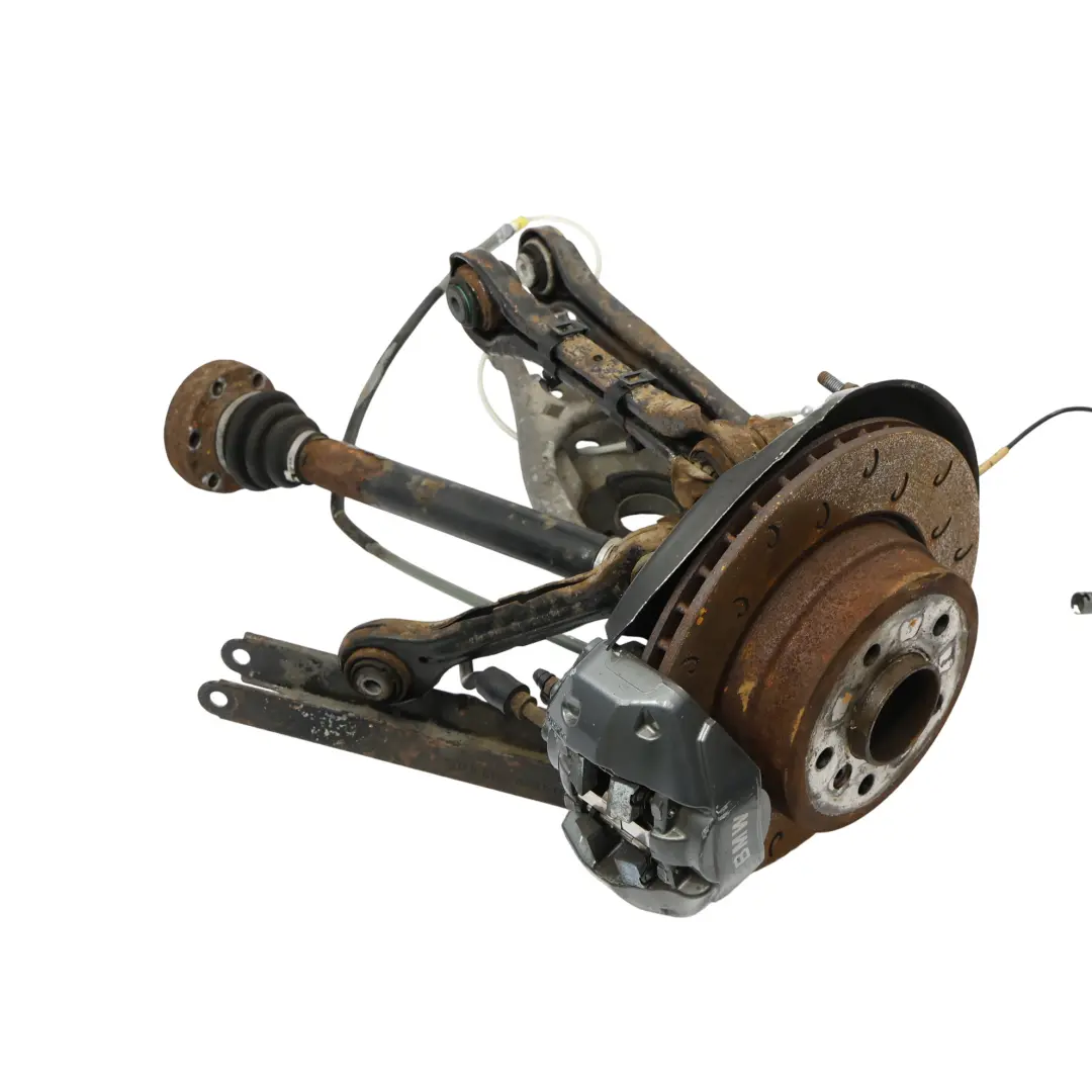 N54 Rear Left N/S Wheel Hub Suspension Leg Axle Brake Disc Caliper to BMW E90 335i with Part number 6774807 BMW E90 335i N54 Rear Left N/S Wheel Hub Suspension Leg Axle Brake Disc Caliper - SKU 6774807-26 - Part number 6774807