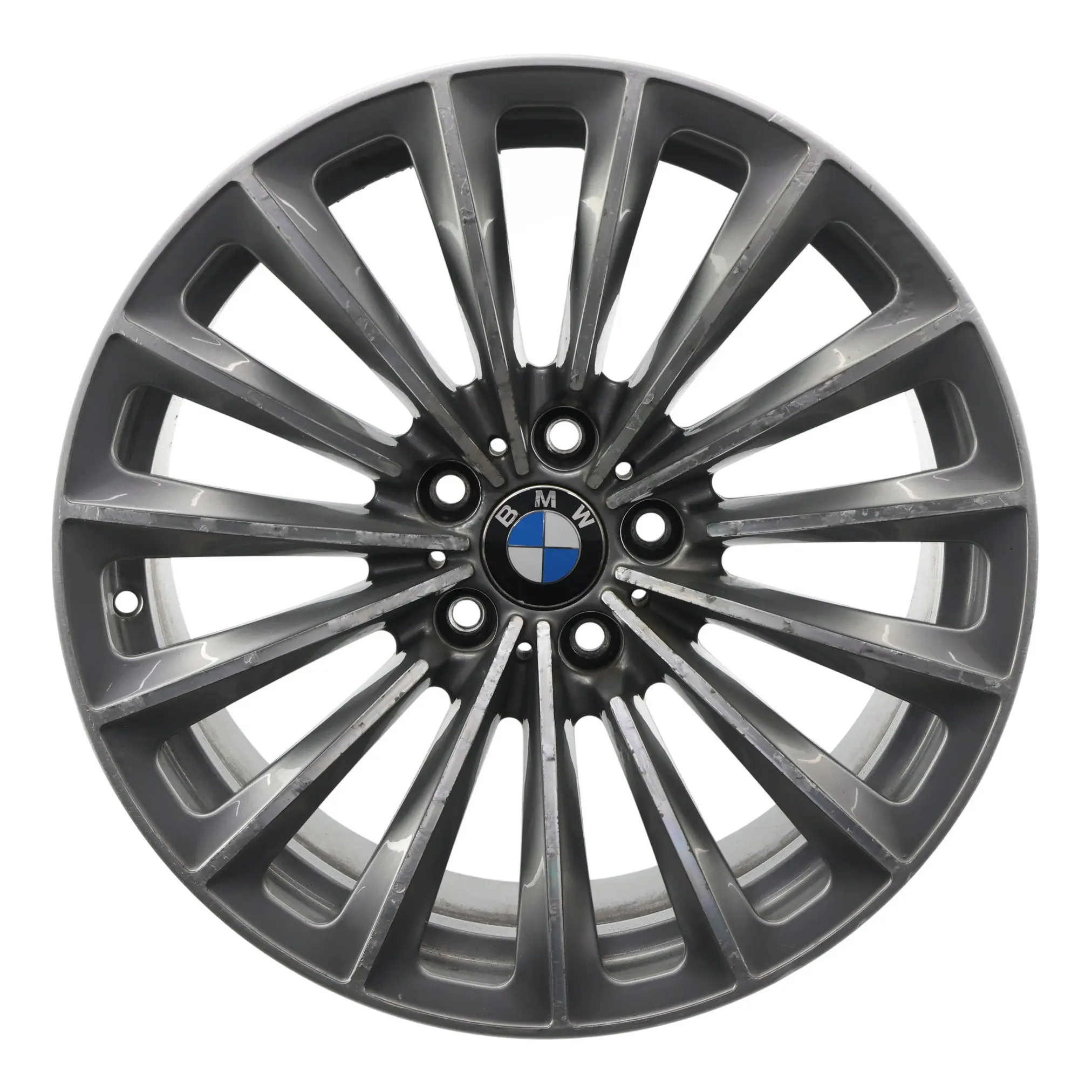 BMW F01 F02 F07 Posteriore Lega Argento 19" 9.5J ET:39 Styling 252 6775393