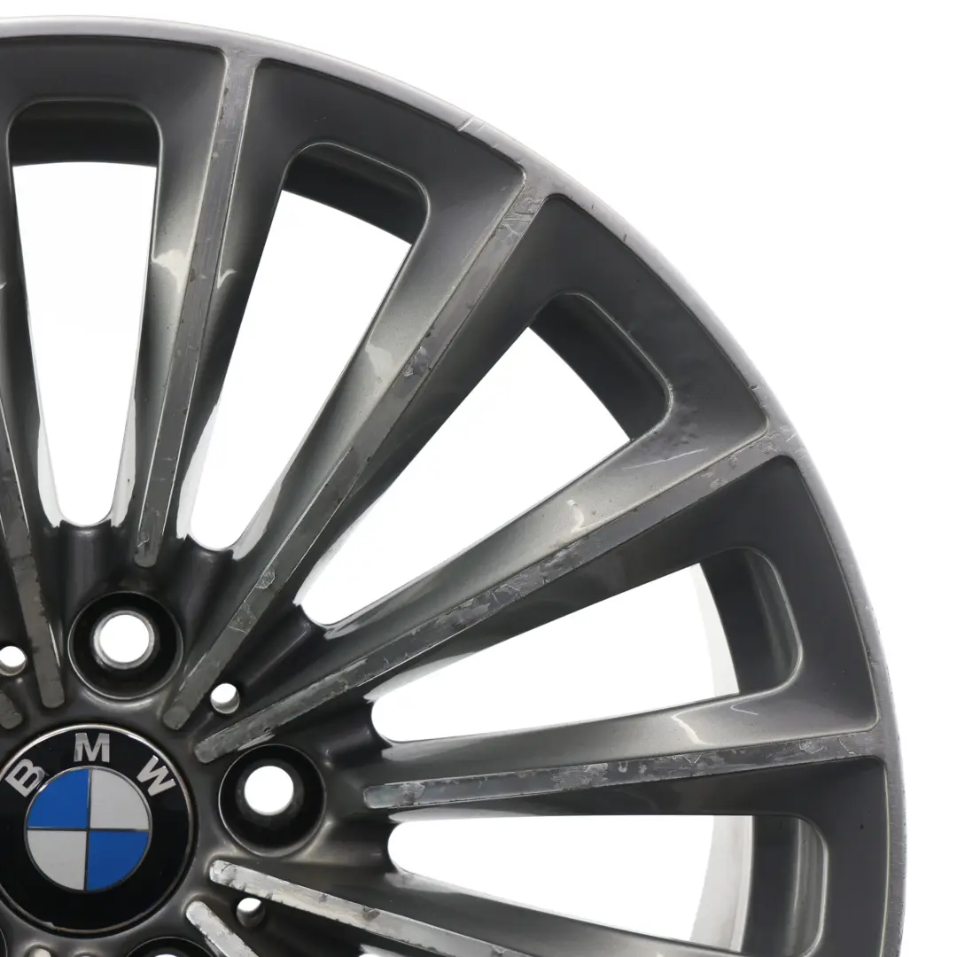 Alloy Rim 19" 9.5J ET:39 Styling 252 to BMW F01 F02 F07 Rear Silver Wheel with Part number 6775393 BMW F01 F02 F07 Rear Silver Wheel Alloy Rim 19" 9.5J ET:39 Styling 252 - SKU 6775393-1 - Part number 6775393