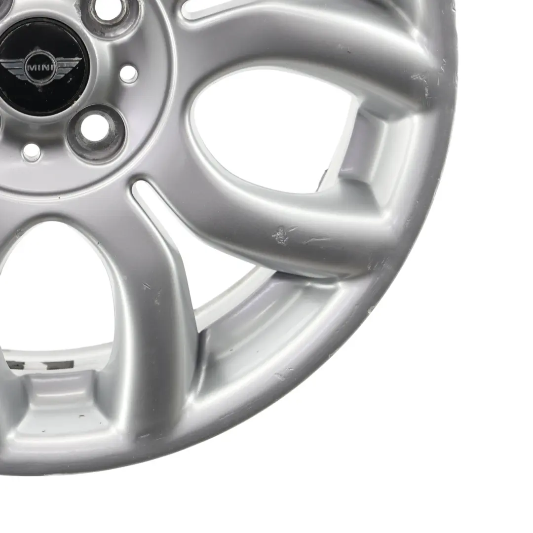 Alloy Rim Silver 17" 7J Flame Spoke 97 to Mini Cooper One R50 R55 R56 R57 Wheel with Part number 6775685 Mini Cooper One R50 R55 R56 R57 Wheel Alloy Rim Silver 17" 7J Flame Spoke 97 - SKU 6775685-2 - Part number 6775685