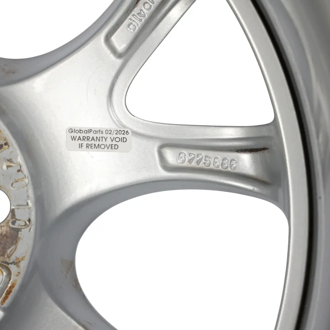 Mini Cooper R50 R56 Silver Wheel Alloy Rim 17" 7J ET:48 Web Cross Spoke 98 - SKU 6775686-1 - Part number 6775686