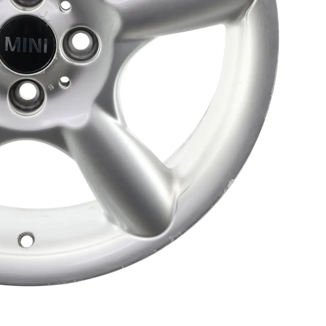 Argento Cerchio in lega 17" 7J 5 Star Pace Spoke 110 per Mini Cooper R50 R55 R56 con numero di parte 6777960 Mini Cooper R50 R55 R56 Argento Cerchio in lega 17" 7J 5 Star Pace Spoke 110 - SKU 6777960-1 - Numero di parte 6777960