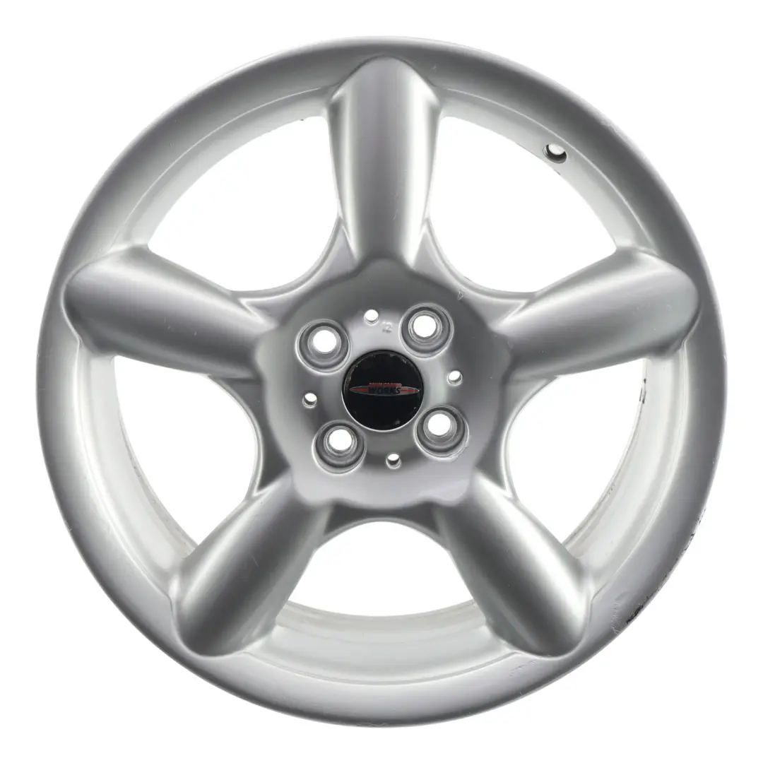 Mini Cooper R50 R55 R56 Argento Cerchio Lega 17" 7J ET:48 5 Star Pace Spoke 110 - SKU 6777960-2 - Numero di parte 6777960