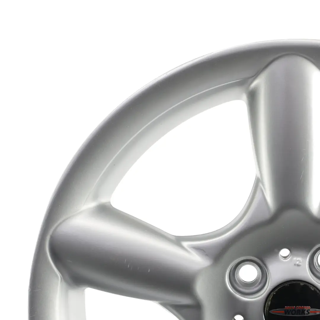 Alloy Rim 17" 7J ET:48 Star Pace Spoke 110 to Mini Cooper R50 R55 R56 Silver Wheel with Part number 6777960 Mini Cooper R50 R55 R56 Silver Wheel Alloy Rim 17" 7J ET:48 Star Pace Spoke 110 - SKU 6777960-2 - Part number 6777960