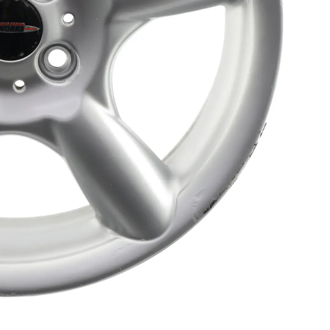 Mini Cooper R50 R55 R56 Jante Alliage Argentée 17" 7J ET:48 5 Branches Pace 110 - SKU 6777960-2 - Numéro de pièce 6777960