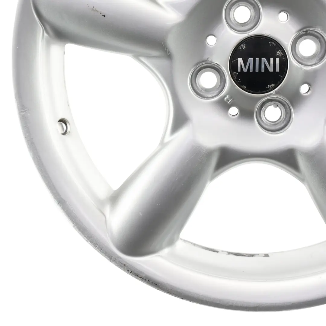 Mini Cooper R50 R55 R56 Silver Wheel Alloy Rim 17" 7J 5 Star Pace Spoke 110 - SKU 6777960-6 - Part number 6777960