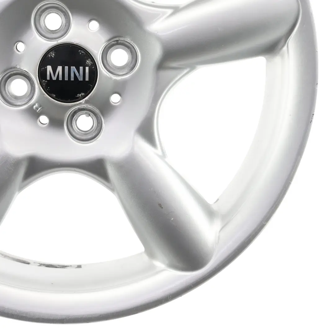 Alloy Rim 17" 7J 5 Star Pace Spoke 110 to Mini Cooper R50 R55 R56 Silver Wheel with Part number 6777960 Mini Cooper R50 R55 R56 Silver Wheel Alloy Rim 17" 7J 5 Star Pace Spoke 110 - SKU 6777960-6 - Part number 6777960