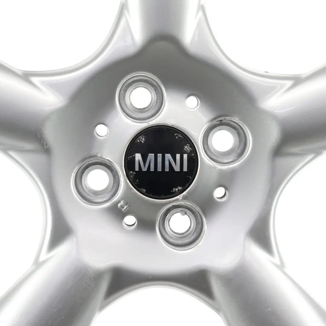 Alloy Rim 17" 7J 5 Star Pace Spoke 110 to Mini Cooper R50 R55 R56 Silver Wheel with Part number 6777960 Mini Cooper R50 R55 R56 Silver Wheel Alloy Rim 17" 7J 5 Star Pace Spoke 110 - SKU 6777960-6 - Part number 6777960