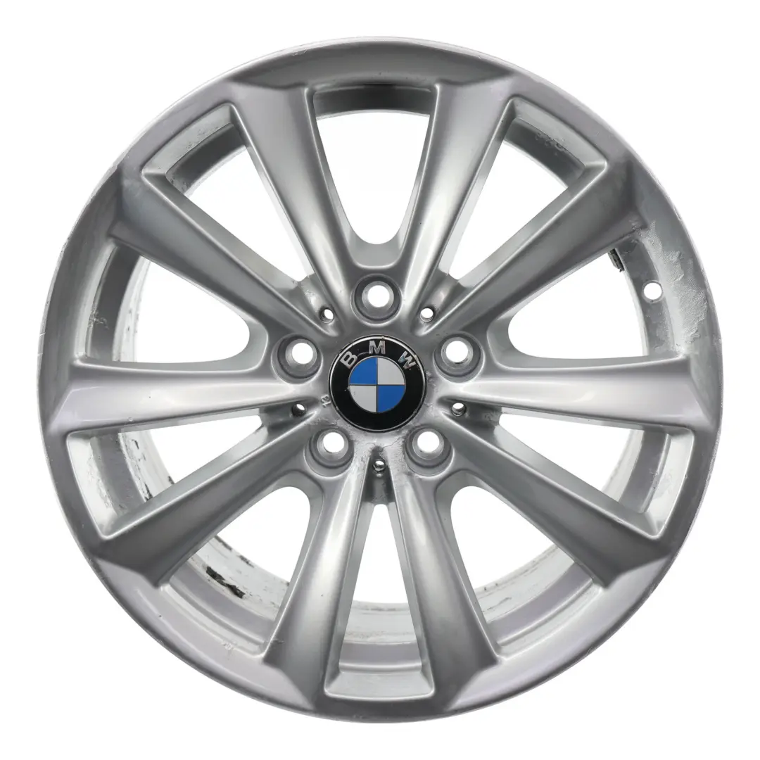 Alloy Wheel Rim 17" V Spoke 236 8J ET:30 to BMW F10 F11 F12 Silver with Part number 6780720 BMW F10 F11 F12 Silver Alloy Wheel Rim 17" V Spoke 236 8J ET:30 - SKU 6780720-2 - Part number 6780720
