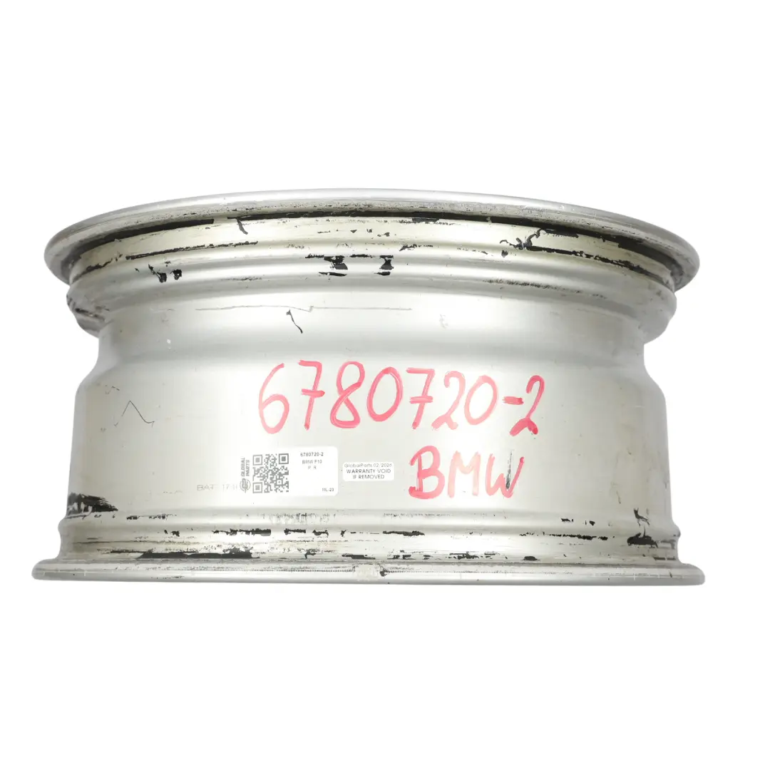 Alloy Wheel Rim 17" V Spoke 236 8J ET:30 to BMW F10 F11 F12 Silver with Part number 6780720 BMW F10 F11 F12 Silver Alloy Wheel Rim 17" V Spoke 236 8J ET:30 - SKU 6780720-2 - Part number 6780720