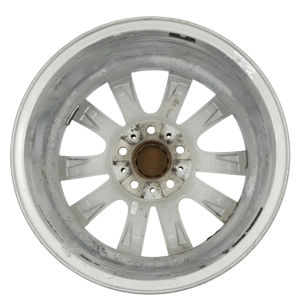BMW F10 F11 F12 Silver Alloy Wheel Rim 17" V Spoke 236 8J ET:30 - SKU 6780720-2 - Part number 6780720