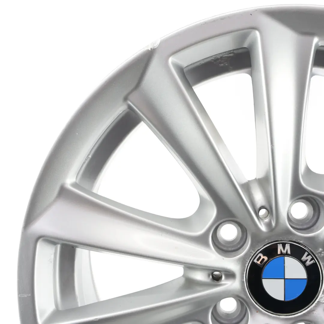 BMW F10 F11 F12 Silberne Leicht Metall Felge 17" V-Speiche 236 8J ET:30 - SKU 6780720-3 - Teilenummer 6780720