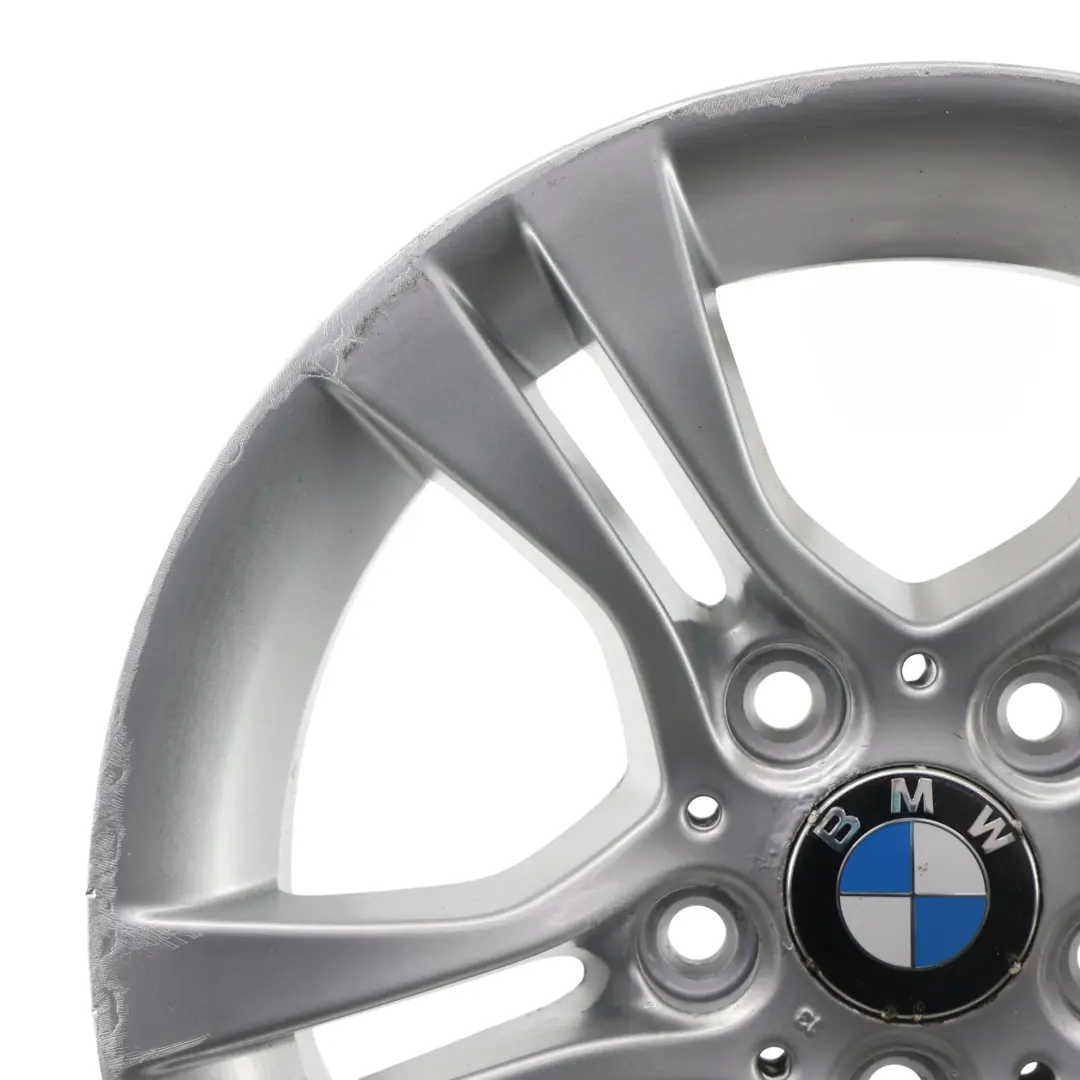 Alloy Wheel Rim 16" Double Spoke 268 7J ET:31 to BMW E90 E91 Silver with Part number 6780907 BMW E90 E91 Silver Alloy Wheel Rim 16" Double Spoke 268 7J ET:31 - SKU 6780907-2 - Part number 6780907