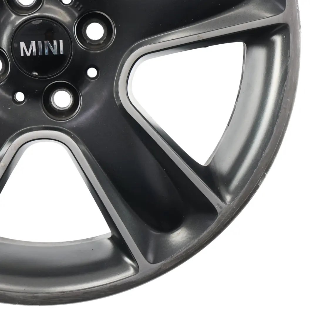 Mini Cooper One R55 R56 R57 Wheel Alloy Rim 17" 7J ET:48 Black Star Bullet 111 - SKU 6784124-5 - Part number 6784124