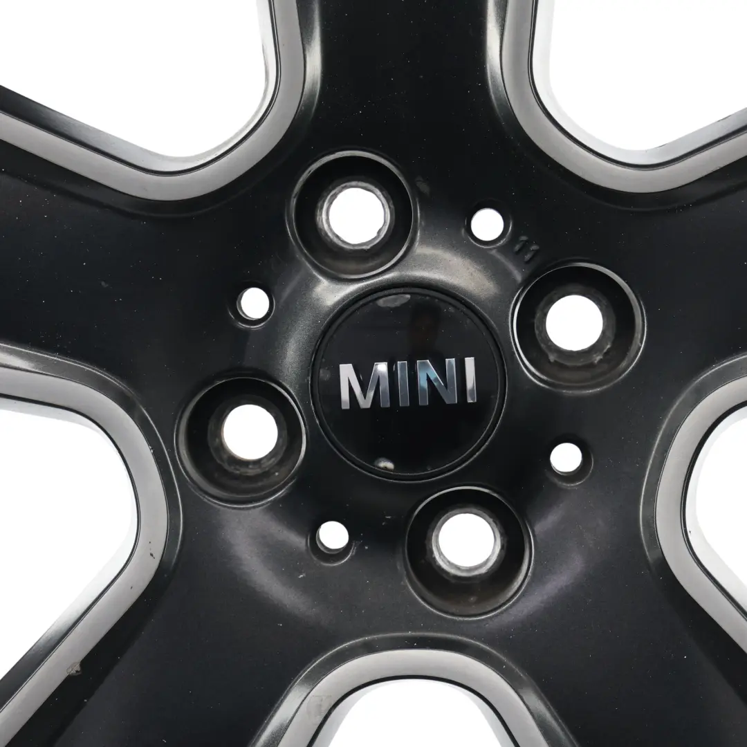 Mini Cooper One R55 R56 R57 Wheel Alloy Rim 17" 7J ET:48 Black Star Bullet 111 - SKU 6784124-5 - Part number 6784124