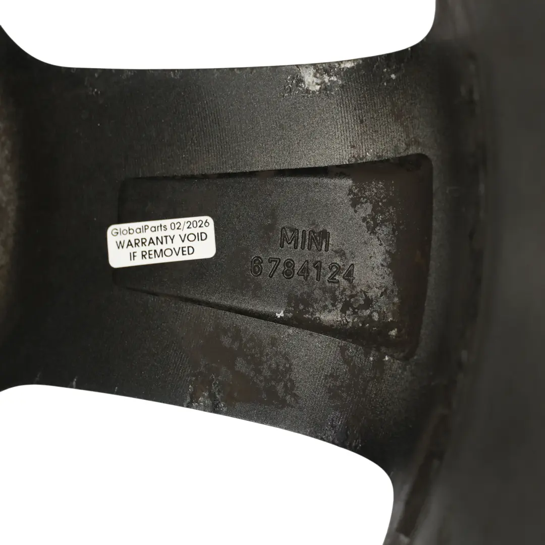 Mini Cooper One R55 R56 R57 Wheel Alloy Rim 17" 7J ET:48 Black Star Bullet 111 - SKU 6784124-6 - Part number 6784124