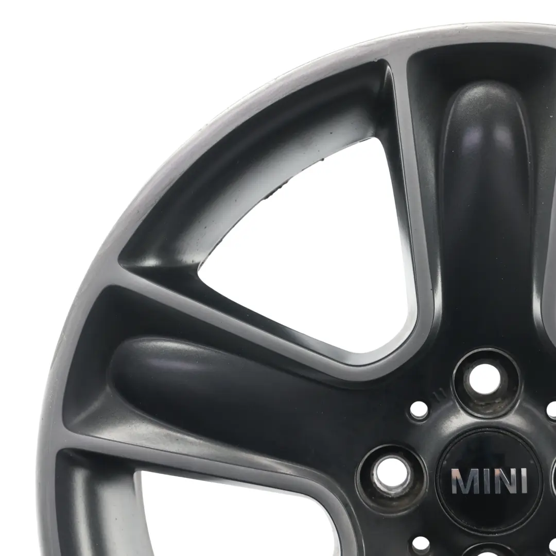 Mini Cooper One R55 R56 R57 Wheel Alloy Rim 17" 7J ET:48 Black Star Bullet 111 - SKU 6784124-6 - Part number 6784124