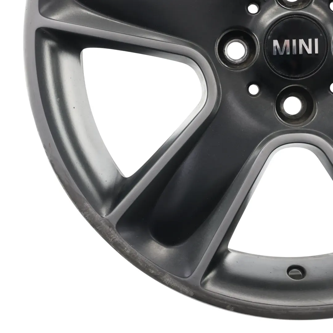 Mini Cooper One R55 R56 R57 Wheel Alloy Rim 17" 7J ET:48 Black Star Bullet 111 - SKU 6784124-6 - Part number 6784124