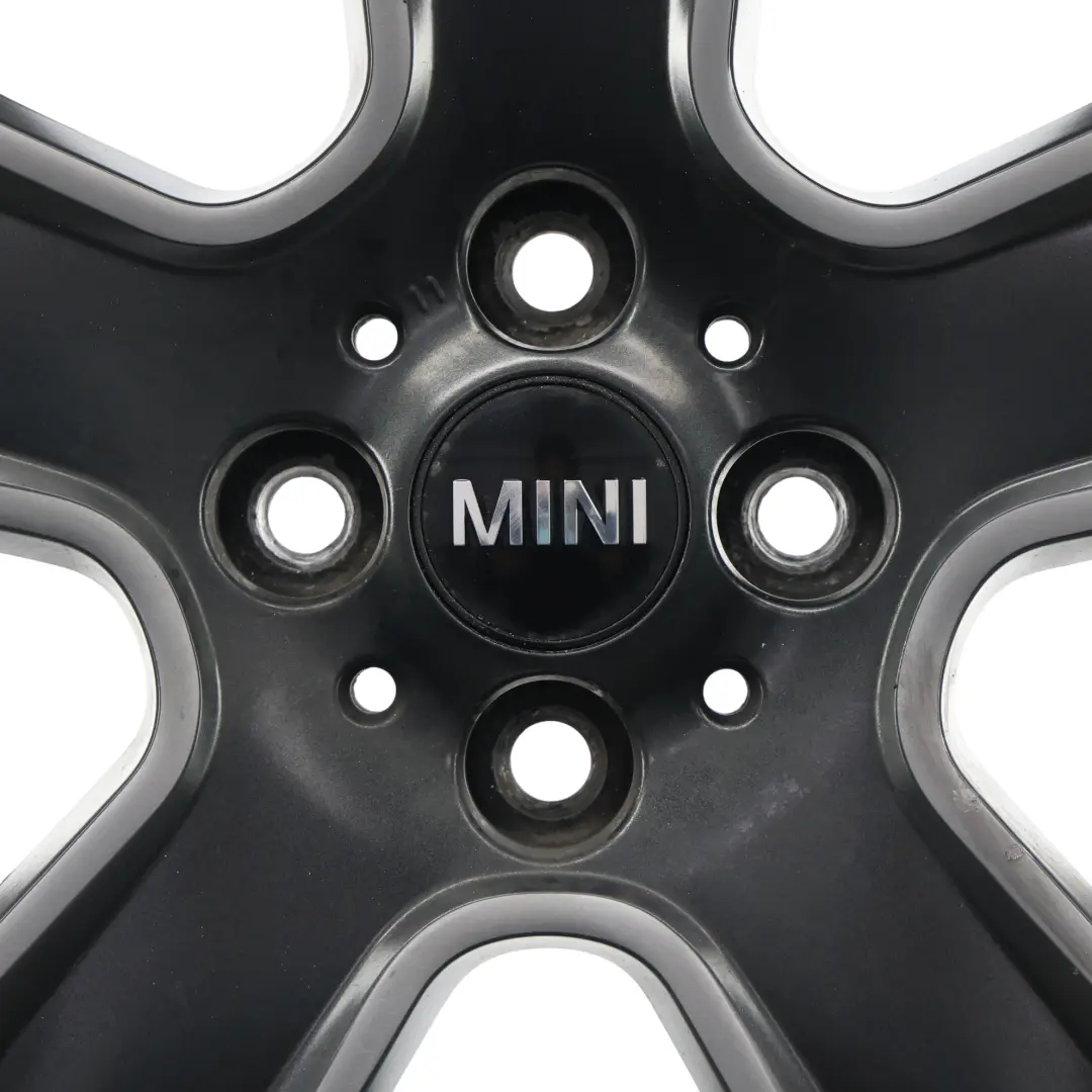 Mini Cooper One R55 R56 R57 Wheel Alloy Rim 17" 7J ET:48 Black Star Bullet 111 - SKU 6784124-6 - Part number 6784124