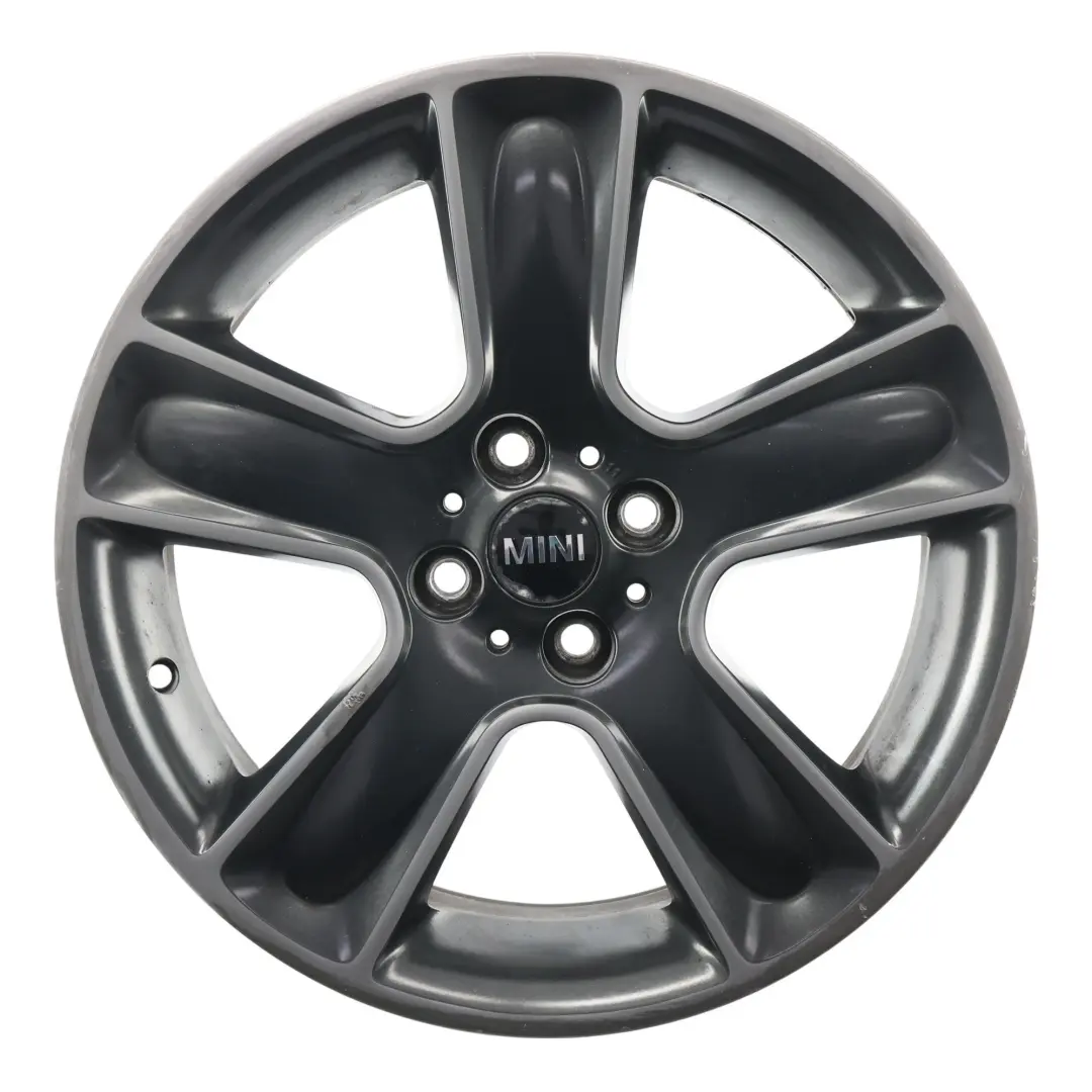Alloy Rim 17" 7J ET:48 Black Star Bullet 111 to Mini Cooper One R55 R56 R57 Wheel with Part number 6784124 Mini Cooper One R55 R56 R57 Wheel Alloy Rim 17" 7J ET:48 Black Star Bullet 111 - SKU 6784124-7 - Part number 6784124