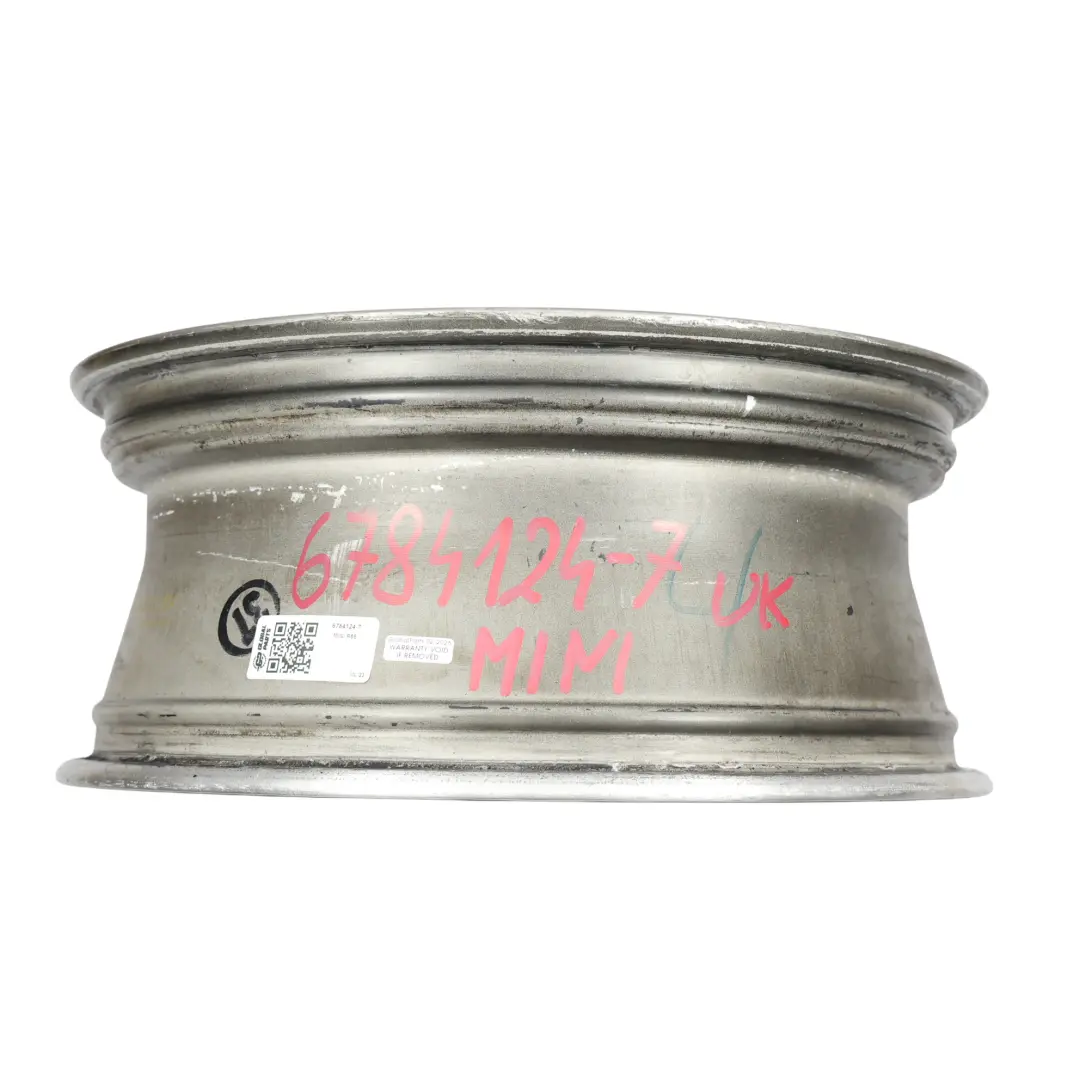 Mini Cooper One R55 R56 R57 Wheel Alloy Rim 17" 7J ET:48 Black Star Bullet 111 - SKU 6784124-7 - Part number 6784124