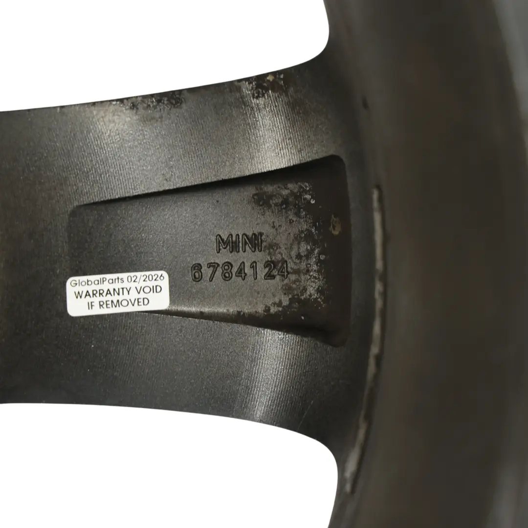 Mini Cooper One R55 R56 R57 Wheel Alloy Rim 17" 7J ET:48 Black Star Bullet 111 - SKU 6784124-7 - Part number 6784124