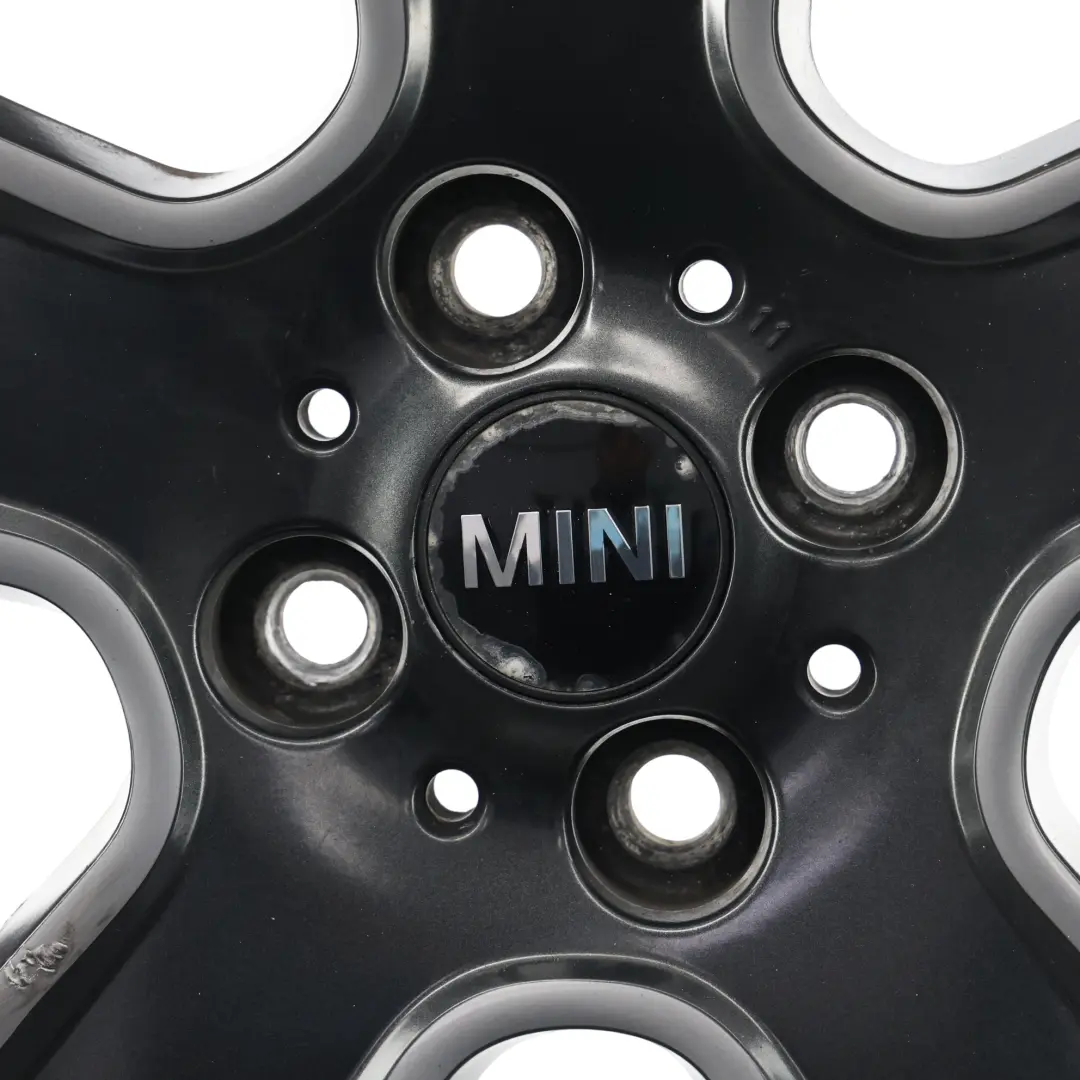 Mini Cooper One R55 R56 R57 Wheel Alloy Rim 17" 7J ET:48 Black Star Bullet 111 - SKU 6784124-7 - Part number 6784124