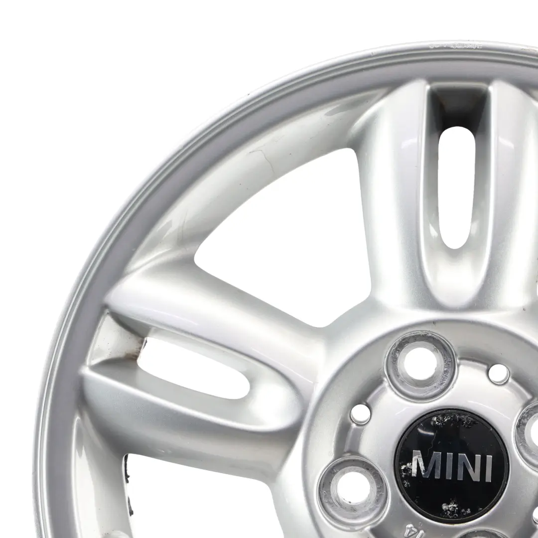 Mini R55 R56 Llanta de Aleacion Plateada 15" ET:45 5,5J 5-Star Twin Spoke 118 - SKU 6791930-1 - Número de pieza 6791930