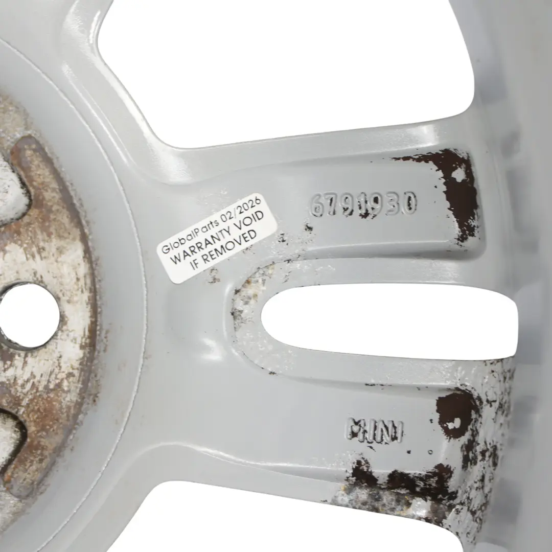 Mini Cooper One R56 Argent Jantes Alu Alliage 15" 5,5J etoile Twin Spoke 118 - SKU 6791930-2 - Numéro de pièce 6791930