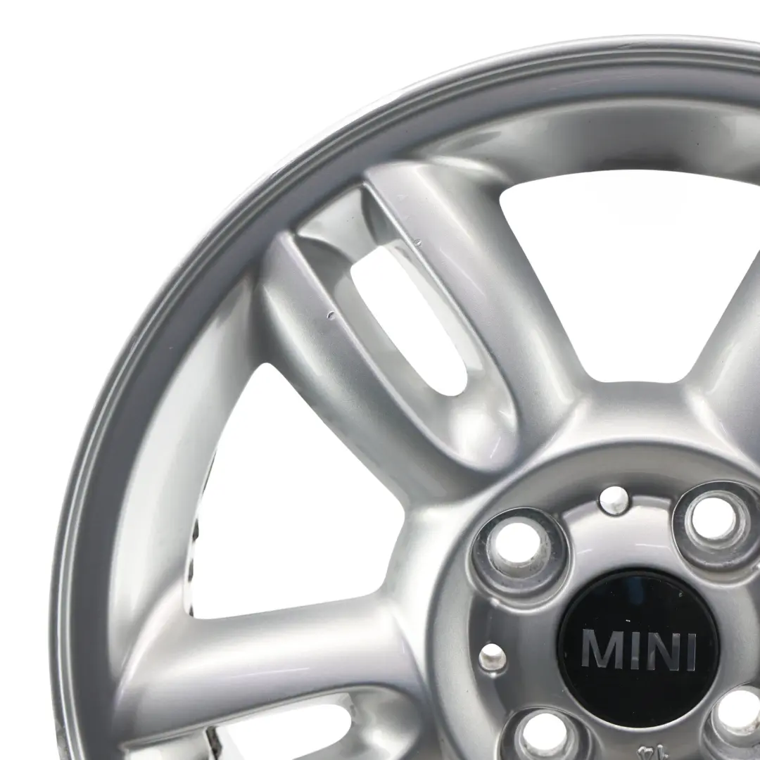  Srebrna felga aluminiowa Mini R56 15" ET:45 5,5J 5-Star Twin Spoke 118 - SKU 6791930-2 - Numer Części 6791930
