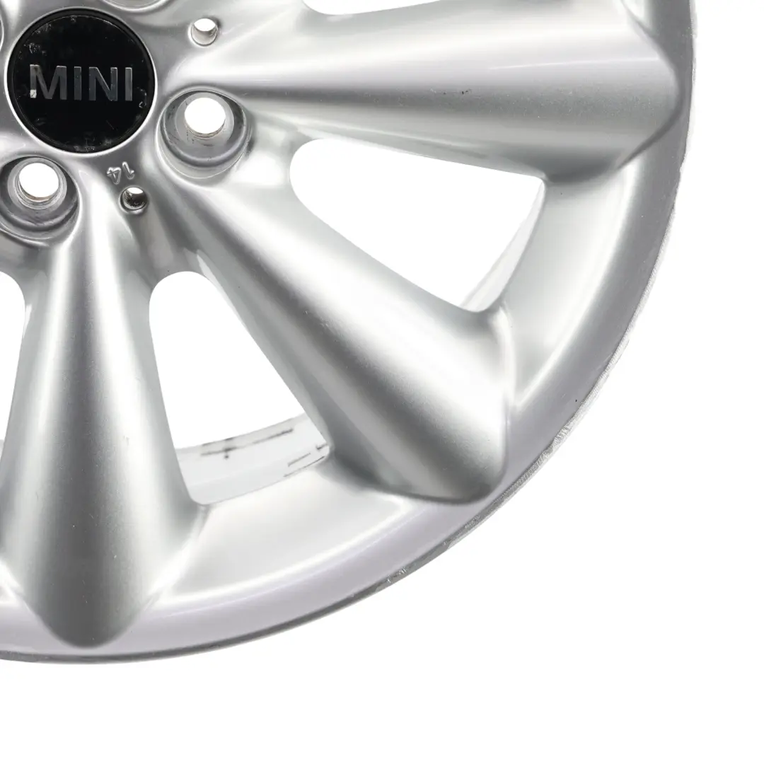 Alloy Rim 17" 7J ET:48 Conical Spoke 121 to Mini Cooper R55 R56 R57 Silver Wheel with Part number 6791945 Mini Cooper R55 R56 R57 Silver Wheel Alloy Rim 17" 7J ET:48 Conical Spoke 121 - SKU 6791945-3 - Part number 6791945