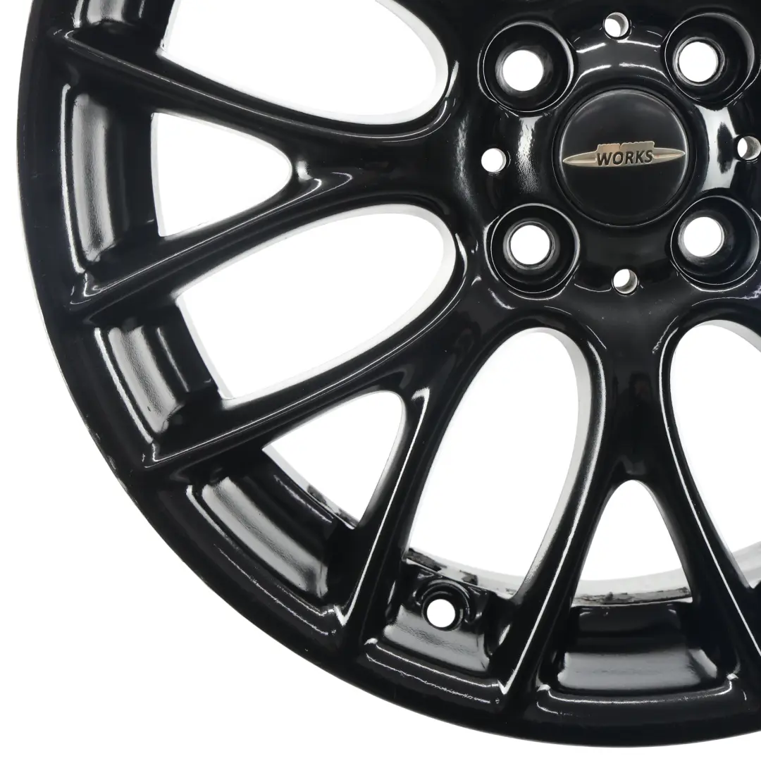 Alloy Rim 17" 7J ET:48 Cross Spoke Challenge to Mini Cooper R55 R56 Black Wheel with Part number 6795208 Mini Cooper R55 R56 Black Wheel Alloy Rim 17" 7J ET:48 Cross Spoke Challenge - SKU 6795208-3 - Part number 6795208