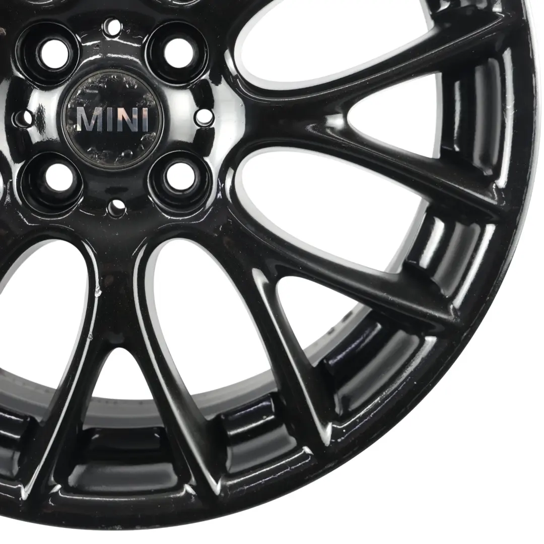 Alloy Rim 17" 7J ET:48 Cross Spoke Challenge to Mini Cooper R55 R56 Black Wheel with Part number 6795208 Mini Cooper R55 R56 Black Wheel Alloy Rim 17" 7J ET:48 Cross Spoke Challenge - SKU 6795208-4 - Part number 6795208