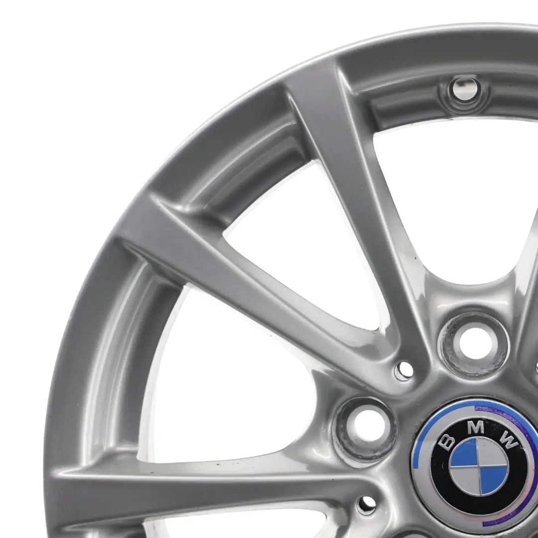 BMW F30 F31 F36 Silberne Leicht Metall Felge 16" 7J ET:31 V-Speiche 390 - SKU 6796236-1 - Teilenummer 6796236