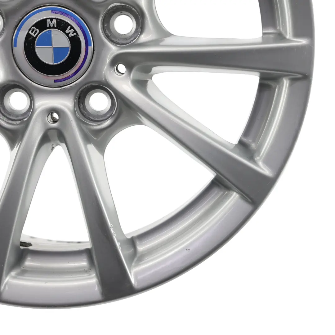 BMW F30 F31 F36 Silberne Leicht Metall Felge 16" 7J ET:31 V-Speiche 390 - SKU 6796236-1 - Teilenummer 6796236