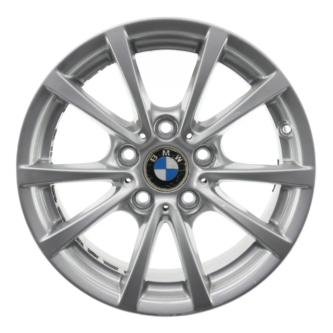 Alloy Wheel Rim 16" 7J ET:31 V-spoke 390 to BMW F30 F31 F36 Silver with Part number 6796236 BMW F30 F31 F36 Silver Alloy Wheel Rim 16" 7J ET:31 V-spoke 390 - SKU 6796236-2 - Part number 6796236